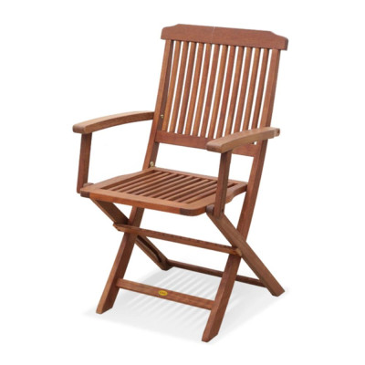 Ghế  Xếp Pongkar Có Tay IBIE NC2003 (53 x 55 x 88 cm) - Nâu