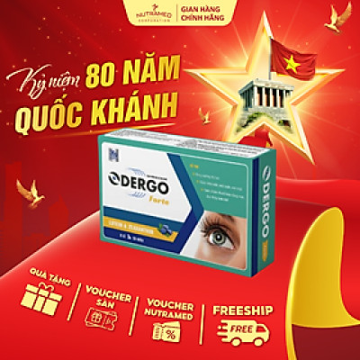 Viên uống Odergo Forte hỗ trợ bảo vệ mắt, tăng cường thị lực (30 viên) - Nutramed