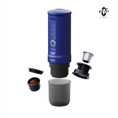[Hàng chính hãng] Set máy pha cà phê điện cầm tay Outin Nano Portable Espresso Machine màu Ocean Blue (Phiên bản giới hạn)