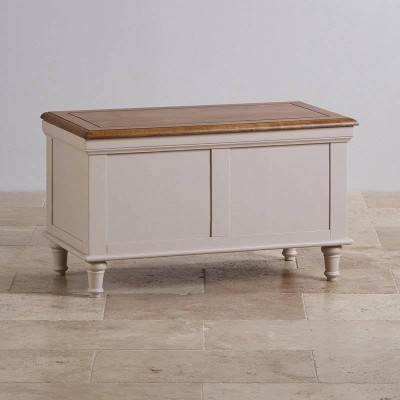 Rương Shay Gỗ Sồi Ibie BSW0SHAO - Trắng (90 x 50 cm)