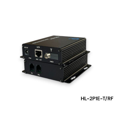 Bộ chuyển đổi quang thoại 2 Kênh J11 kèm 1 cổng LAN ( gồm 2 chiếc,2 adapter) Ho-link HL-2P1E-TRL - Hàng Chính hãng
