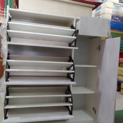 Tủ giày thông minh vân giả đá chống nước Juno sofa Kích thước cao 120cm x ngang 100cm x 31cm