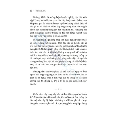 Work Clean - Phương Pháp Tổ Chức Công Việc Và Đời Sống Như Một Đầu Bếp Chuyên Nghiệp - Bản Quyền