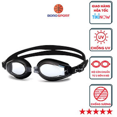 Kính Bơi Cận Từ 2 Đến 8 Độ Kính Bơi Người Cận  Dây Đeo Êm Ái Đệm Mũi Dẻo Dai Chống UV Cleacco SG8100 Boro Sport