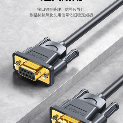Ugreen UG60310DB102TK 1.5M Màu Xám Cáp tín hiệu nối dài COM RS232 2 đầu âm dài 1.5M - HÀNG CHÍNH HÃNG