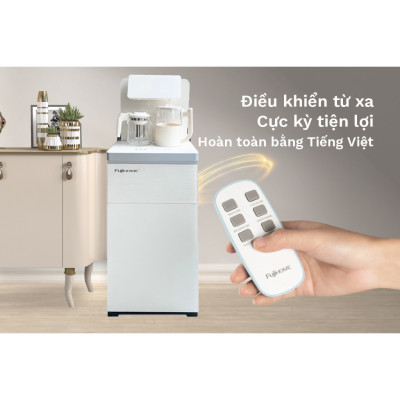 Cây nước nóng lạnh bàn trà cafe Fujihome nhập khẩu cài đặt nhiệt độ sôi, máy nước nóng lạnh bình âm điều khiển từ xa - hàng chính hãng