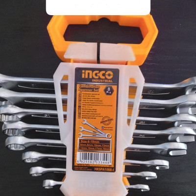 BỘ CỜ LÊ VÒNG MIỆNG 8 CHI TIẾT INGCO HKSPA1088-I ( 6-19MM) - HÀNG CHÍNH HÃNG