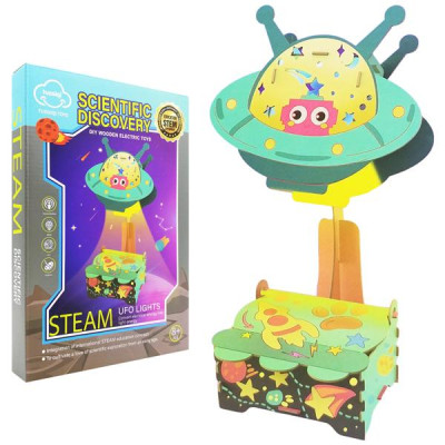 Đồ Chơi Giáo Dục Stem - UFO Lights - Mô Phỏng Quá Trình Chuyển Đổi Điện Năng Thành Quang Năng - Tuosiqui Toys 3012 (4073A) (13 Mảnh Ghép)