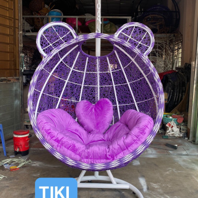 Xích đu Tai Gấu Juno Sofa kèm nệm nhiều màu 