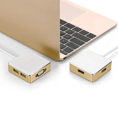 Ugreen UG30441US183TK Bộ chuyển đổi TYPE C sang 1 USB 3.0 + 2 USB 2.0 + HDMI + hỗ trợ nguồn TYPE C - HÀNG CHÍNH HÃNG