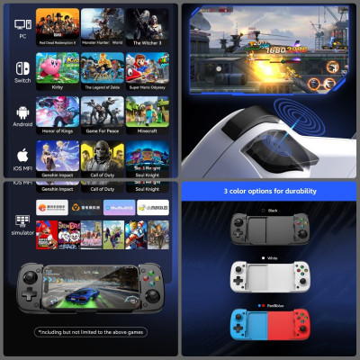 Gamepad Tay Game Không dây Bluetooth D3S đa nền tảng cho máy tính - điện thoại - máy game Console