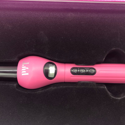 Máy Uốn Màn Hình LCD + Lõi Sứ Phủ Tourmaline PYT Digital Curling Wand Size 25/18mm - Màu Hồng - Nhiệt Hồng Ngoại Xa