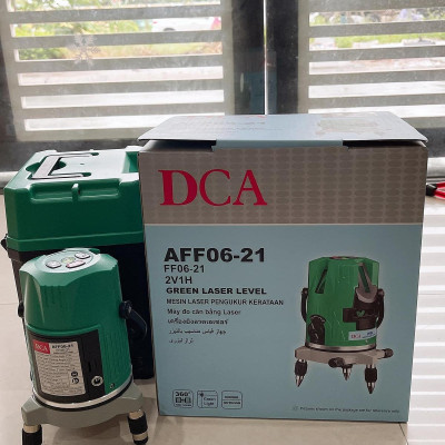 MÁY ĐO MỨC CÂN BẰNG TIA LASER XANH (2 TIA NGANG 1 TIA ĐỨNG) DCA AFF06-21- HÀNG CHÍNH HÃNG