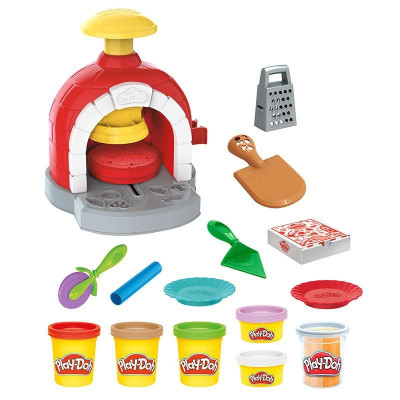 Bộ Đồ Chơi Bột Nặn Máy Làm Bánh Pizza Vui Nhộn - Playdoh F4373 (15 Chi Tiết)