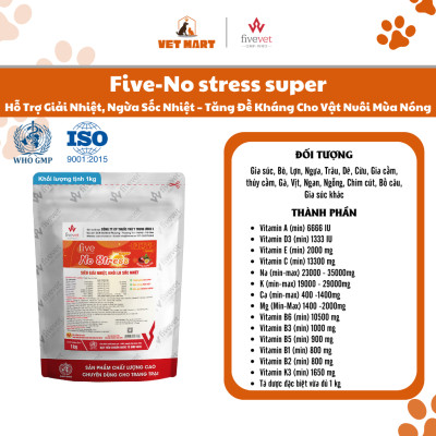 Five-No stress super Siêu giải nhiệt, khỏi lo sốc nhiệt.