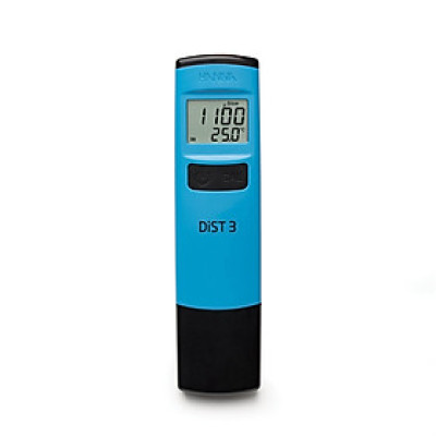 Máy Đo Độ Dẫn (EC) /Nhiệt Độ Thang Thấp Dist 3 Bỏ Túi Tặng Kèm Dung Dịch Chuẩn Máy