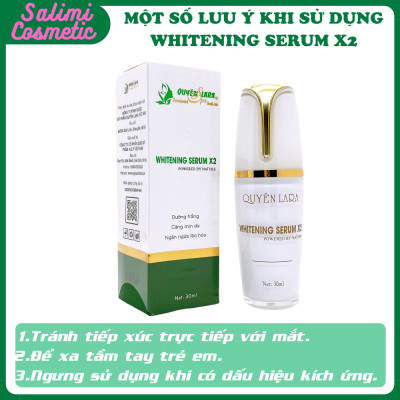 Serum Tái Tạo Da WHITERNING SERUM X2 Quyên Lara 30ml, Giúp Dưỡng Trắng Da, Căng Mịn Da, Giữ Ẩm, Ngăn Ngừa Lão Hóa, Phục Hồi Cấu Trúc Da