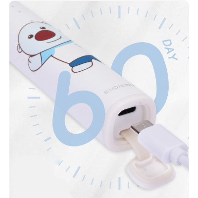 Bàn chải điện sóng âm cho bé Pororo Kids Hàn Quốc loại bỏ mảng bám trên răng hiệu quả