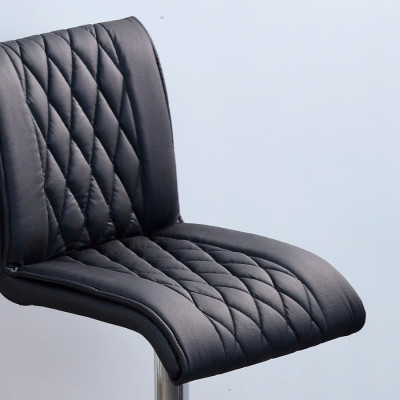 Ghế bar chân sơn tĩnh điện xám nâu CB2302D-P Nội thất Capta Ghế bar ghế đảo bếp tăng giảm độ cao chân thép sơn tĩnh điện màu xám-nâu nhập khẩu cao cấp chất lượng cao bar chair