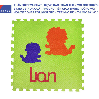 Tấm thảm chơi xếp hình EVA xếp hình lồng vào nhau thân thiện với môi trường dành cho trẻ em để tập bò.