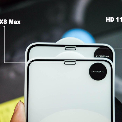 Miếng dán cường lực màn hình Iphone PRO 11 Max hiệu MIPOW KING BULL 2 Trong 1 (HÀNG CHÍNH HÃNG)