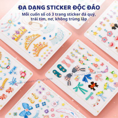 Mideer Make up Manual thiết kế thời trang, trang điểm, tô màu cho bé 3 4 5 6 7 tuổi