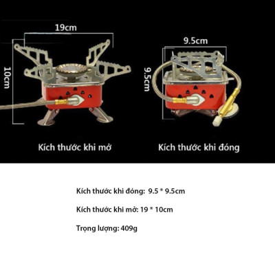 ♝⊕Bếp Ga Mini Dã Ngoại, Du Lịch Gấp Gọn TR359