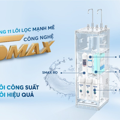 Máy lọc nước nóng lạnh RO Mỹ 10 lõi Karofi KAD-D528 - Giao trước lắp sau miễn phí toàn quốc - Bảo hành 36 tháng - Hàng chính hãng