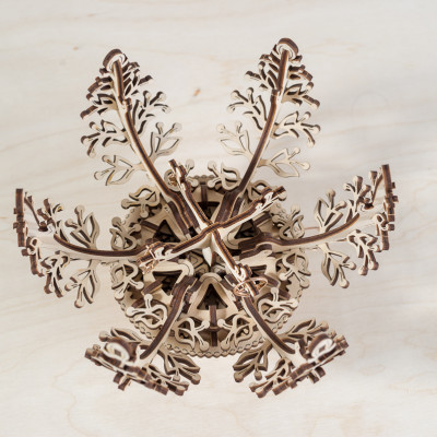 Mô Hình Gỗ Cơ Khí -  UGEARS MECHANICAL FLOWER - Chính hãng