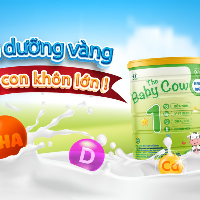 Combo 4 lon Sữa Non The Baby Cow 1 (900gr)