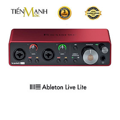 Focusrite 2i2 Gen 3, Gen 4 Sound Card Âm Thanh Scarlett - Focus USB Audio SoundCard Gen3 - Gen4 Hàng Chính Hãng