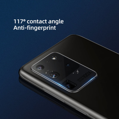 Bộ 2 miếng dán kính cường lực camera cho Samsung Galaxy S20 Ultra mỏng 0.22mm hiệu Nillkin InvisiFilm độ cứng 9H chống vân tay không ảnh hưởng chất lượng ảnh chụp - hàng nhập khẩu