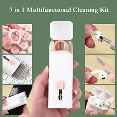 Cleaning Kit 7in1 Tool Vệ Sinh Lau Chùi cho Màn Hình iPhone / iPad / Samsung / Macbook / Tai Nghe Airpods Pro / Bàn Phím Cơ / Laptop - Hàng Chính Hãng