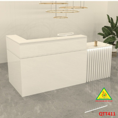 QUẦY LỄ TÂN, QUẦY TIẾP TÂN, QUẦY TÍNH TIỀN, QUẦY THU NGÂN QTT411 - Nội thất lắp ráp Viễn Đông Adv