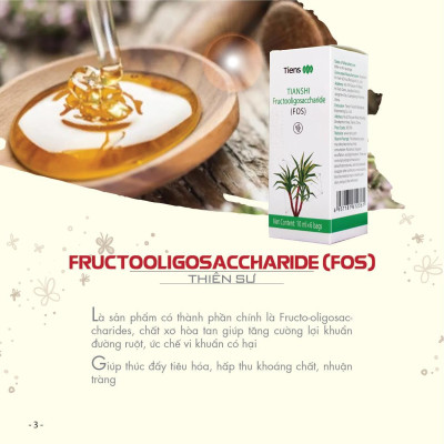 Fructooligosaccharide (FOS)- Thiên Sư- Siro fos Tiens