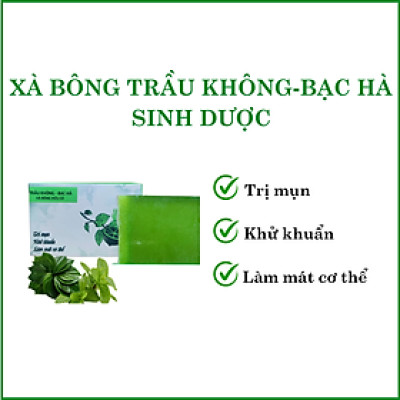 Xà bông Trầu không bạc hà Sinh dược - 100g/bánh