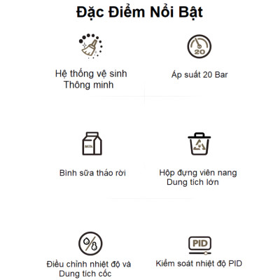 HÀNG CHÍNH HÃNG - Máy pha cà phê viên nén Nespresso tự động, Espresso, Cappuccino và Latte. Thương hiệu Mỹ cao cấp HiBREW - H15