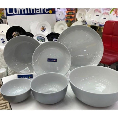 Đĩa (dĩa) thủy tinh nông lòng Luminarc Diwali Granit 25cm P0870 | Hàng chính hãng