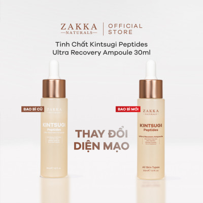 Tinh Chất Phục Hồi Chuyên Sâu Độ Ẩm & Lành Tổn Thương Zakka Naturals Kintsugi Peptides Ultra Recovery Ampoule 30ml