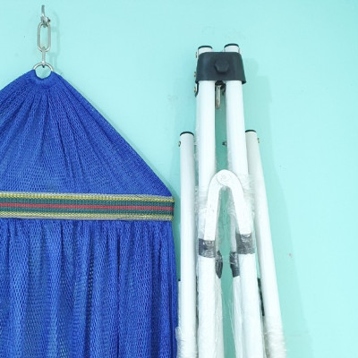 Võng lưới số 9, căng kim dày BAN MAI, khổ rộng, cán thép 50 ( Giao màu ngẫu nhiên )