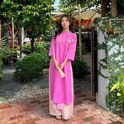 Áo dài cách tân nữ dáng suông tay lỡ có nhiều màu thích hợp đi lễ tết Cát Tường Miều Est.2013