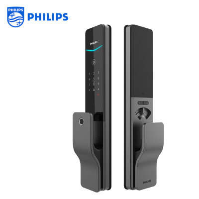 [CHÍNH HÃNG] Khóa cửa thông minh Philips DDL801-5HBS – Điều khiển từ xa, vân tay, thẻ từ, mật khẩu, chìa cơ, tích hợp chuông cửa