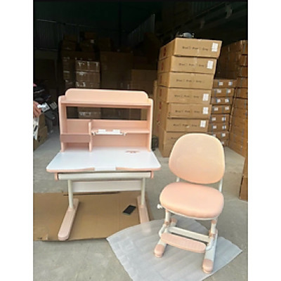 Bộ bàn ghế học sinh thông minh chống cận điều chỉnh cao thấp tay quay Tundo CTIRSP80 kèm đèn ngang 80cm