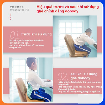 Ghế Công Thái Học Điều Chỉnh Tư Thế Dành Cho Bé, Ghế Chống Gù Lưng Định Hình Cột Sống - Giao Màu Ngẫu Nhiên