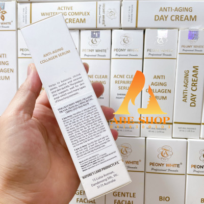 Tinh Chất PEONY WHITE Collagen - Anti Aging - Giảm Nám - Trắng Da - Chống Dị Ứng - Chống Giãn Mao Mạch 40-45ml