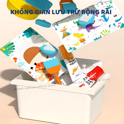 Finger Paint Mideer bộ màu kèm dụng cụ chính hãng an toàn cho bé