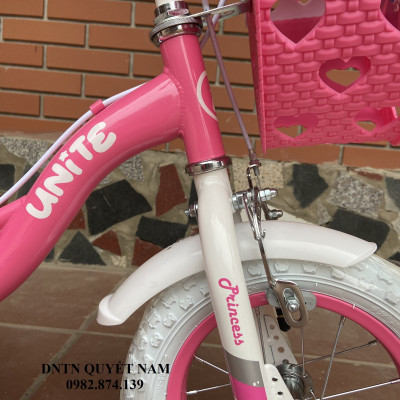 Xe đạp 3 bánh trẻ em Thống Nhất Princess TE12 (Phù hợp với trẻ từ 2 đến 6 tuổi) - Hàng chính hãng