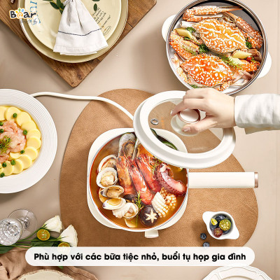 Nồi điện đa năng Bear 2.5L SB-NL25L - Hàng chính hãng - Chỉ giao HCM