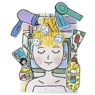 Bộ Tranh Tương Tác Cô Tiên Xanh - Tiệm Gội Đầu