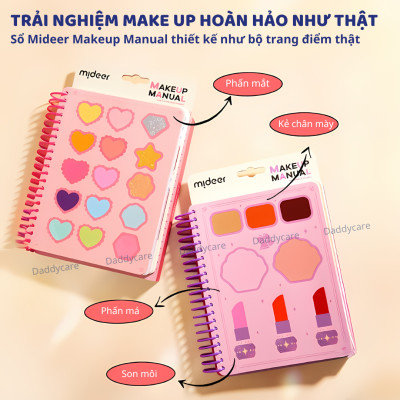 Sổ Tay Tập Trang Điểm Và Thiết Kế Trang Sức Mideer Make up Manual, Đồ Chơi Cho Bé Từ 5 Tuổi